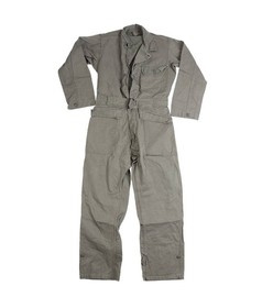 US HBT COVERALL REPRO - OD (Olive Drab) - MILITARY SURPLUS - USED