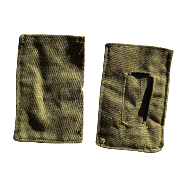 ID CARD CASE - ROMANIAN ARMY MILITARY SURPLUS - GREEN OD - IN GOOD CONDITION