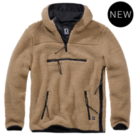 TEDDYFLEECE WORKER PULLOVER  - CAMEL - BRANDIT