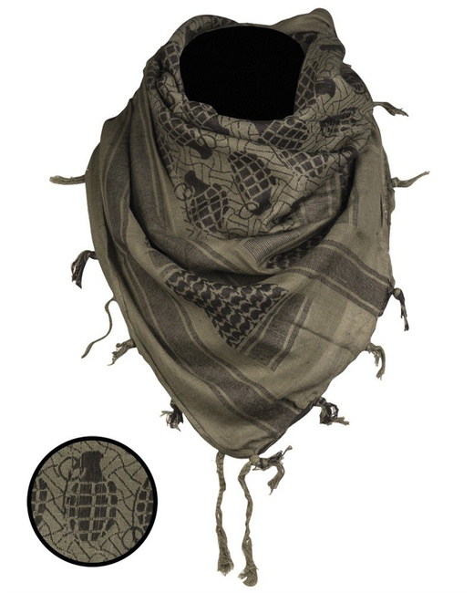 Shemagh scarf - od/black ′GRENADES′