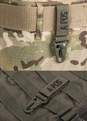 TACT. KEYHOLDER - BLOOD B neg - 5 PC./PACK - COYOTE