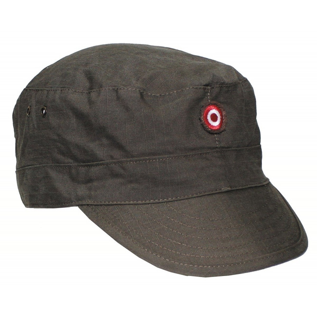 WORKING CAP RIP STOP - MILITARY SURPLUS FROM THE AUSTRIAN ARMY - OD GREEN - USED 