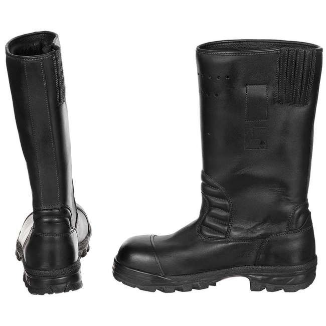 Lined firefighter boots - Baltes Delta Pro S3 - Military surplus from the German army - Used