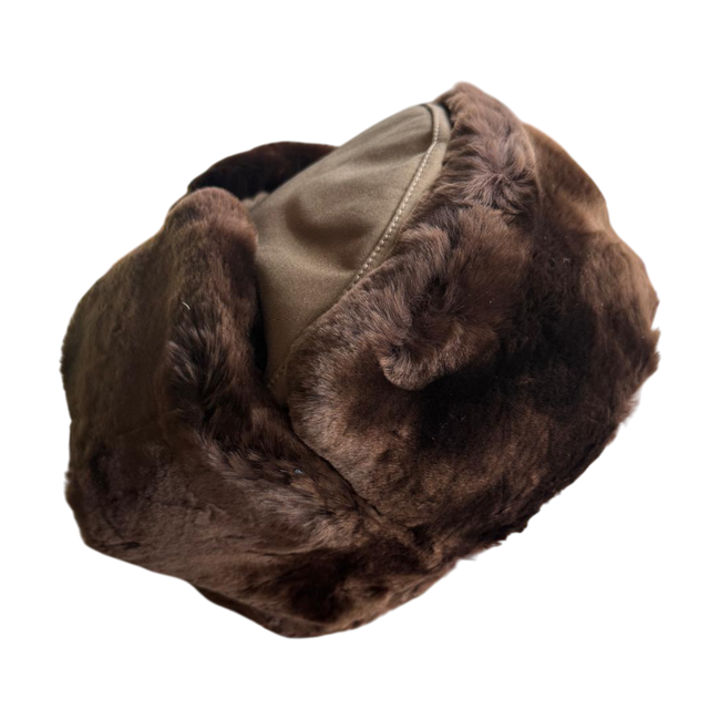 Fur hat, Cold War era, Romanian Army Surplus - Brown