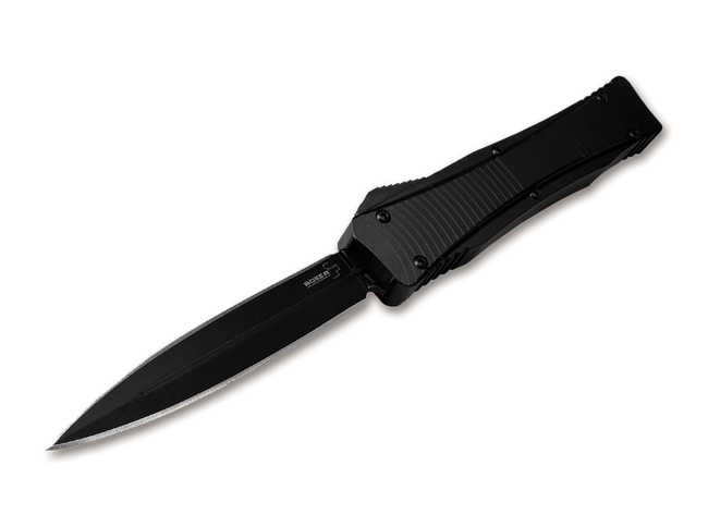 COBRATEC SMALL FS-X GEN II POCKET KNIFE, BLUE WITH STRAIGHT BLADE, WITHOUT SERRATIONS