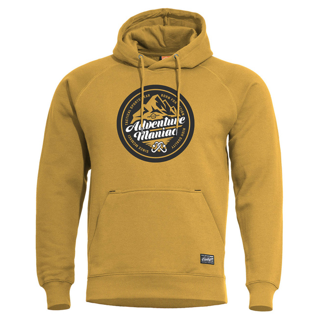 SWEATER WITH HOOD - "PHAETON ADVENTURE MANIAC" - PENTAGON® - TUSCAN YELLOW