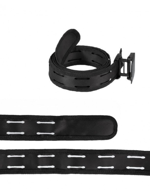 LASERCUT BELT WITH YKK QUICK RELEASE BUCKLE - Mil-Tec - BLACK