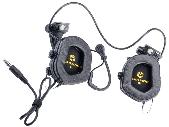 TACTICAL COMMUNICATIONS HEADSET - M32X Mark 3 - EARMOR - BLACK