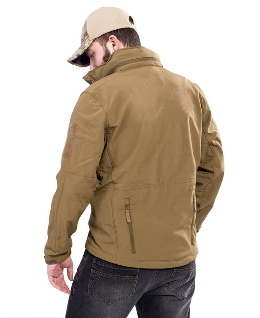 WATERPROOF RAIN JACKET - ARTAXES SOFTSHELL - PENTAGON - COYOTE