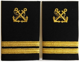 Embroidered captain marine fluvial emblem