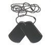 US BLACK DOG TAG SET W/ CHAINS IMPORT