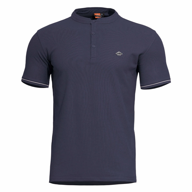 T-SHIRT - "LEVANTES HENLEY STRIPES" - PENTAGON® - NAVY BLUE