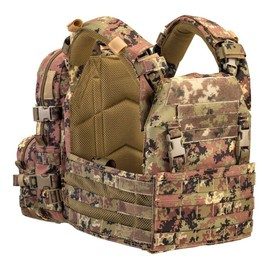 TACTICAL VEST FOR BALLISTIC PLATES - WITH INTEGRATED BACKPACK - Defcon 5® - VEGETATO ITALIANO