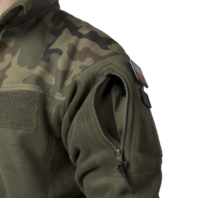 FLEECE JACKET - POLISH INFANTRY - Helikon-Tex - OLIVE GREEN/PL WOODLAND