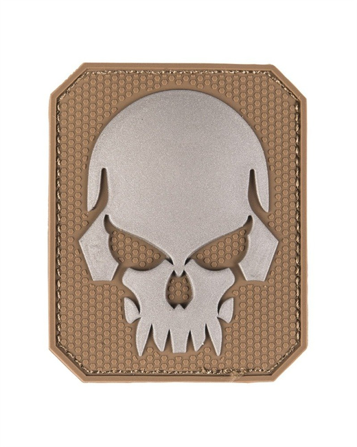 DARK COYOTE PVC SKULL 3D PATCH W.HOOK&LOOP CLOSURE