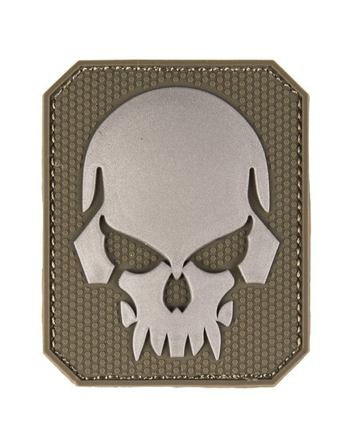 OD PVC SKULL 3D PATCH W. HOOK & LOOP CLOSURE