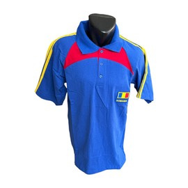 ROMANIA POLO T-SHIRT - BLUE - LIKE NEW