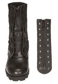 9-HOLE ARTIFICAL LEATHER BOOT ZIPPER