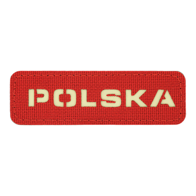 PATCH POLSKA 25 x 80 MM LASER CUT - RED/GID - M-TAC