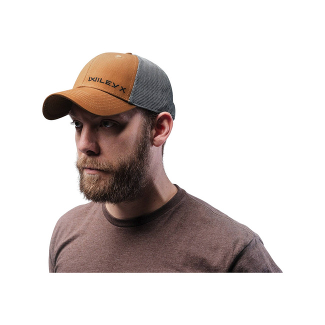 Trucker Cap - Tan/Grey Black Wiley X - Wiley X