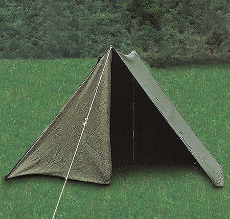 East Ger.Camo Shelter Half Like New/used