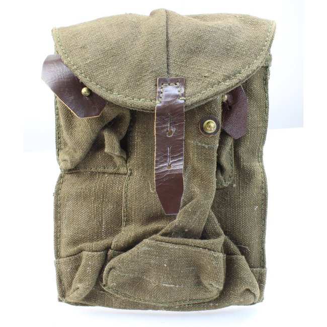 Russian Ammo Pouch, AK47, triple, OD green, used