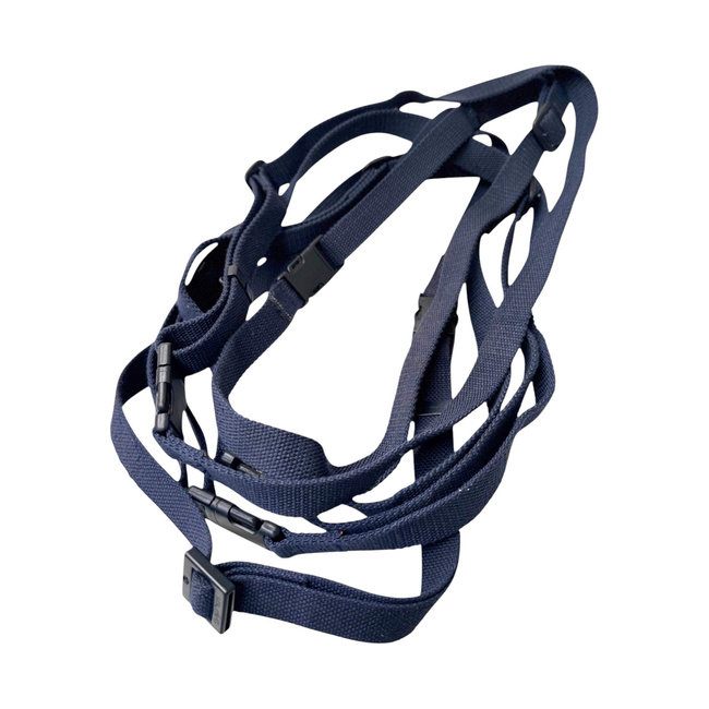 Adjustable textile strap/harness - British Army military surplus - Navy blue - In good condition