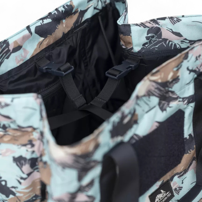 FIELD TOTE BAG - 55L - CORDURA 500D - DETACHABLE SHOULDER STRAP - INTERIOR ORGANIZER - HISTORICAL PRINT - DARK OPS - HELIKON-TEX
