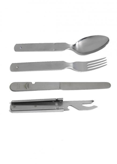 GENUINE GERMAN ARMY HEAVY STAINLESS STEEL 4 PCS CHOW KIT