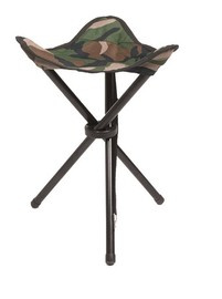 3-LEGGED FOLDING STOOL FOR CAMPING - Mil-Tec - WOODLAND