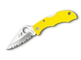 LADYBUG SALT SERRATED POCKET KNIFE - SPYDERCO