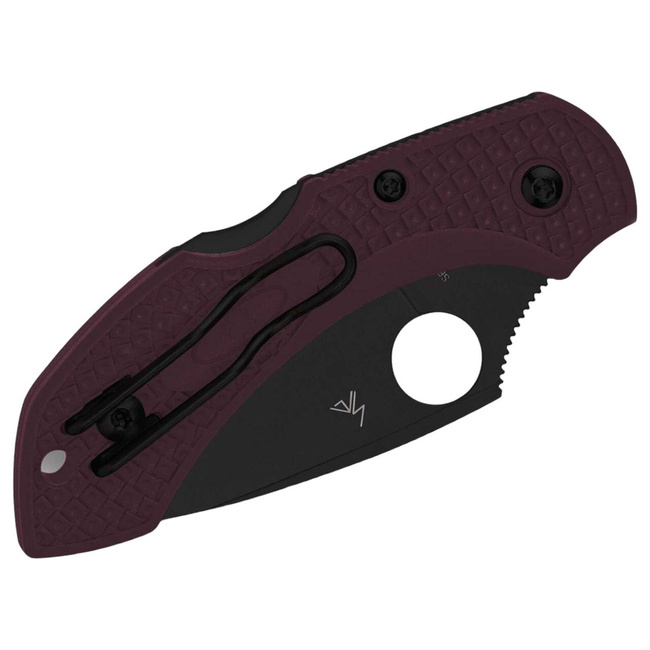 Dragonfly 2 Lightweight Micro-Melt PD 1 Black Blade Sprint Run POCKET KNIFE - SPYDERCO