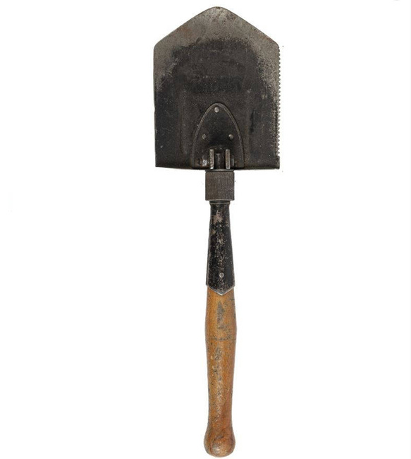 Foldable Military Shovel, Romanian Army Surplus - Used