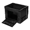 Foldable Plastic Storage Box with Hinged Lid - 20 L - Black - MFH
