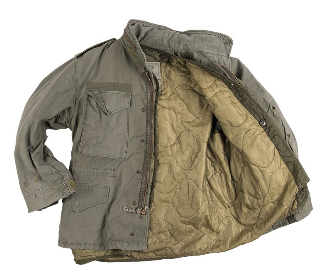 US FIELD JACKET - WITH LINER - OD M65 - USED