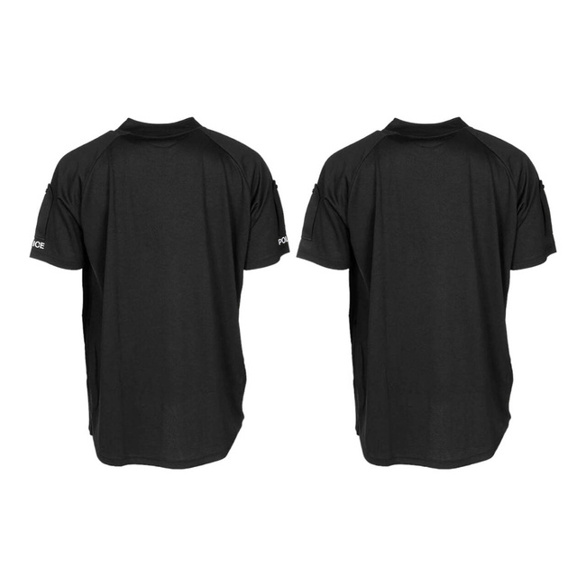 POLICE FUNCTIONAL SHIRT, WITH ZIP - BLACK - MILITARY SURPLUS FROM BRITISH ARMY - LIKE NEW