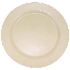 Plate, bamboo, 24 cm diameter, brown