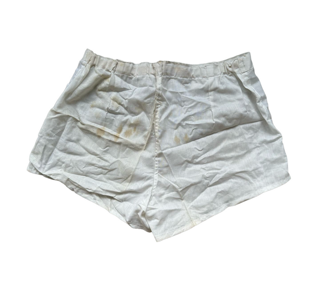 Boxer Shorts - Cotton - Romanian Military Surplus - 10 Pack - White - Used