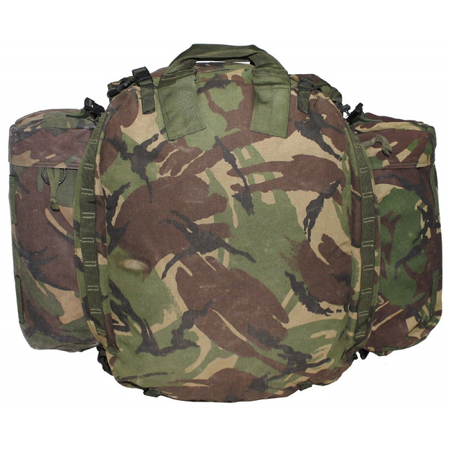 GB Backpack, "Other Arms", side pockets, DPM camo, used 50 x 40 x 22 cm