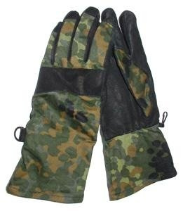 SUMMER GLOVES - FLECKTARN CAMOUFLAGE - MILITARY SURPLUS GERMAN ARMY - USED
