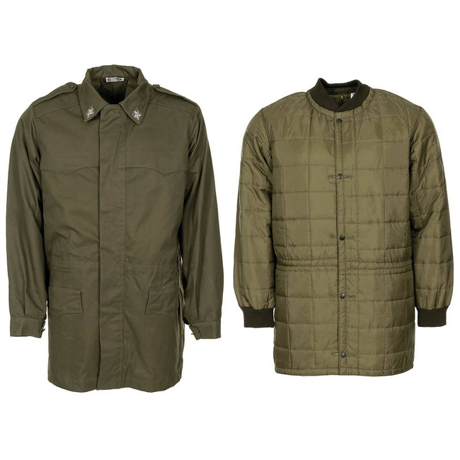 FIELD PARKA WITH LINING - OD GREEN - MILITARY SURPLUS ITALIAN ARMY - LIKE NEW