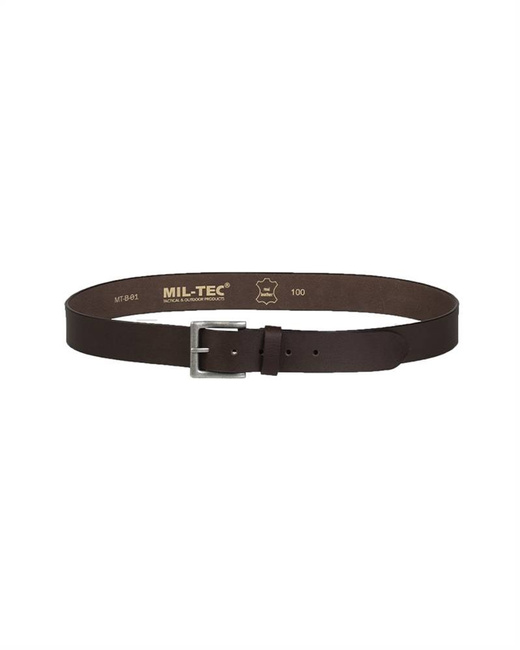 BELT - NAPPA-LEATHER - MIL-TEC - BROWN