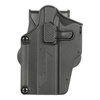 Universal pistol holster with adjustment and 360 rotation - left-side - Black