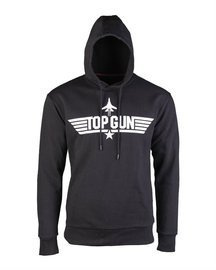 "TOP GUN" HOODIE - MIL-TEC® - BLACK