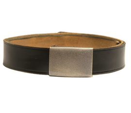 German black leather belt - Used
