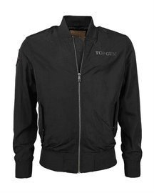 TOP GUN FLIGHT JACKET - BLACK - MIL-TEC
