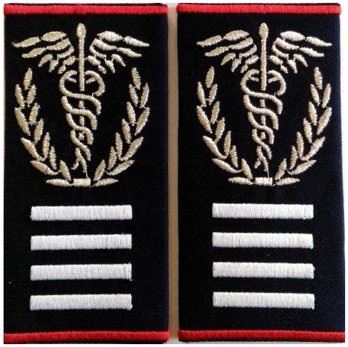 Embroidered chief medic intervention Grade II SMURD Badge (custom message)