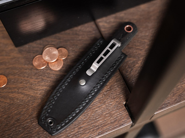 FIXED BLADE KNIFE - BARLOW BFF DAMASC - BROWN