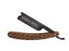 STRAIGHT RAZOR KNIFE - BARBER HOUSE - BROWN
