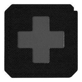 PATCH MEDIC CROSS LASER CUT - BLACK/GREY - M-TAC